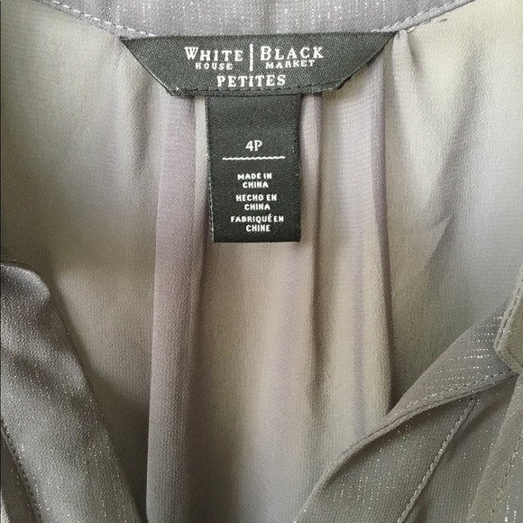 White House Black Market.Grey Petite 4p longsleeve - Picture 8 of 8